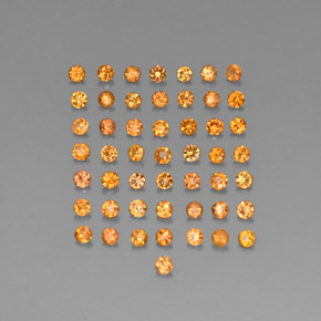 1.52 ct Orange Sapphire Gemstone, Sapphire Gem in Diamond-Cut Shape for Sale.