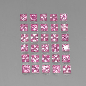 Intense Pink Сапфир Камень - 0.2ct Огранка Принцесса (ID: 334536)