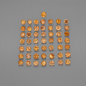 1.50 ct Orange Sapphire Gemstone, Sapphire Gem in Diamond-Cut Shape for Sale.