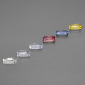 Sapphire Gemstones in 5 x 3 mm (calibrated) Size for Sale, Sapphire Stones in Multicolor Color