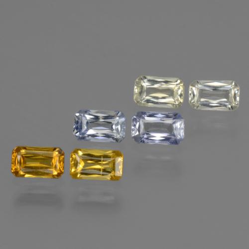 Многоцветный Сапфир Камень - 0.3ct Огранка Октагон / Ножницы (ID: 334935)