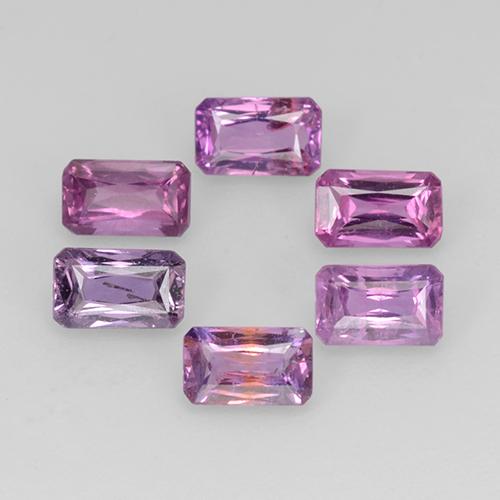 2.16 ctw Multicolor Sapphire Stones, Natural Sapphire in Octagon / Scissor Cut Shape for Sale
