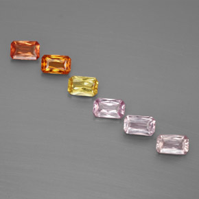 1.78 ct Multicolor Sapphire Stone, Natural Sapphire in Octagon / Scissor Cut Shape for Sale