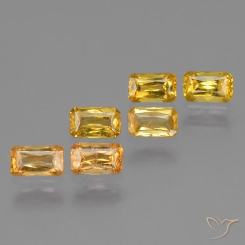 Золотой Сапфир Камень - 0.3ct Огранка Октагон / Ножницы (ID: 334943)