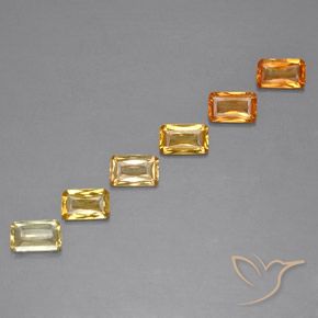 1.81 ctw Golden Sapphire Stones, Natural Sapphire in Octagon / Scissor Cut Shape for Sale