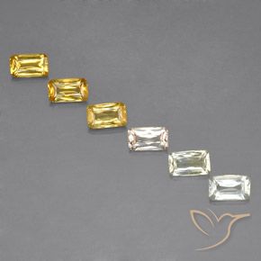 2.00 ctw Multicolor Sapphire Gemstones, Sapphire Gems in Octagon / Scissor Cut Shape for Sale.