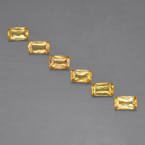 1.89 ct Yellow Sapphire Gemstone, Sapphire Gem in Octagon / Scissor Cut Shape for Sale.