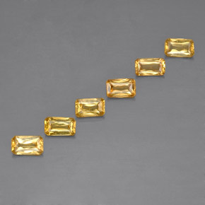 1.89 ct Yellow Sapphire Stone, Natural Sapphire in Octagon / Scissor Cut Shape for Sale