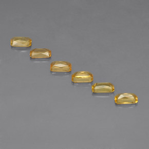 Sapphire Gemstone in 5 x 3 mm (calibrated) Size for Sale, Sapphire Stone in Yellow Golden Color