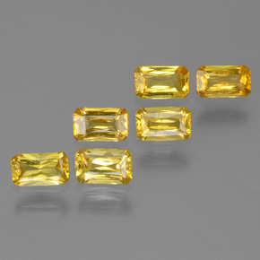 1.89 ct Gold Sapphire Gemstone, Sapphire Gem in Octagon / Scissor Cut Shape for Sale.