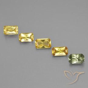 Multicolor Sapphire Gem - 0.3ct Octagon / Scissor Cut (ID: 335080)