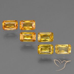 1.95 ctw Yellow Sapphire Stones, Natural Sapphire in Octagon / Scissor Cut Shape for Sale