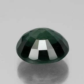 Sapphire Gemstone in 10.7 x 9.5 mm Size for Sale, Sapphire Stone in Bluish Green Color