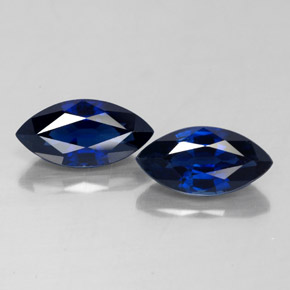 2.17 ct Blue Sapphire Gemstone, Sapphire Gem in Marquise Facet Shape for Sale.