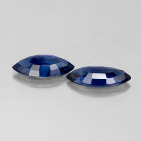 Sapphire Gemstone in 8.8 x 4.6 mm Size for Sale, Sapphire Stone in Deep Blue Color
