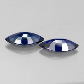 Sapphire Gemstone in 8.9 x 4.5 mm Size for Sale, Sapphire Stone in Deep Blue Color