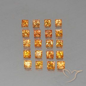 0.2ct Princess-Cut Yellow Orange Sapphire Gem for sale 0.2ct Princess-Cut Yellow Orange Sapphire Gem (ID: 336367)