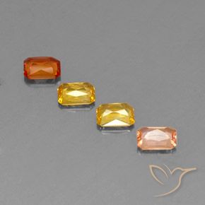 Sapphire Gemstones in 5 x 4 mm (calibrated) Size for Sale, Sapphire Stones in Multicolor Color