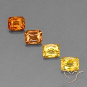 2.07 ctw Multicolor Sapphire Gemstones, Sapphire Gems in Octagon / Scissor Cut Shape for Sale.