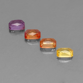 Sapphire Gemstones in 4.9 x 4 mm Size for Sale, Sapphire Stones in Multicolor Color