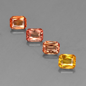 Multicolor Zafiro Gema - 0.7ct Corte Octágon / Forma de Tijera (ID: 336532)