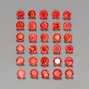 3.10 ct Orange Sapphire Stone, Natural Sapphire in Diamond-Cut Shape for Sale