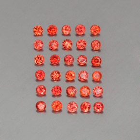 2.27 ct Orange Sapphire Gemstone, Sapphire Gem in Diamond-Cut Shape for Sale.