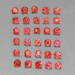2.24 ct Orange Sapphire Stone, Natural Sapphire in Diamond-Cut Shape for Sale