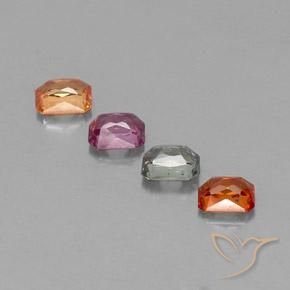 Sapphire Gemstones in 5 x 4 mm (calibrated) Size for Sale, Sapphire Stones in Multicolor Color