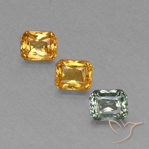 Multicolor Zafiro Gema - 0.5ct Corte Octágon / Forma de Tijera (ID: 337274)