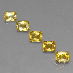Dorado Zafiro Gema - 0.5ct Corte Octágon / Forma de Tijera (ID: 337276)