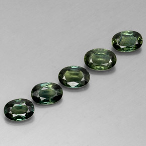 2.78 ct Green Sapphire Stone, Natural Sapphire in Oval Facet Shape for Sale