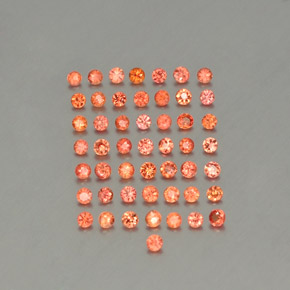 1.58 ct Orange Sapphire Gemstone, Sapphire Gem in Diamond-Cut Shape for Sale.