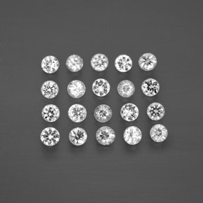 1.19 ct White Sapphire Gemstone, Sapphire Gem in Diamond-Cut Shape for Sale.