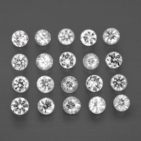 1.19 ct White Sapphire Stone, Natural Sapphire in Diamond-Cut Shape for Sale