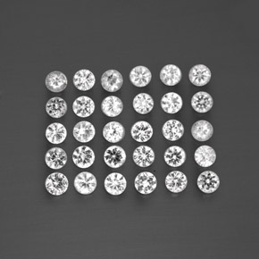 1.52 ct White Sapphire Gemstone, Sapphire Gem in Diamond-Cut Shape for Sale.
