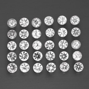 1.52 ct White Sapphire Stone, Natural Sapphire in Diamond-Cut Shape for Sale