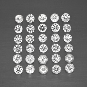 1.68 ct White Sapphire Stone, Natural Sapphire in Diamond-Cut Shape for Sale