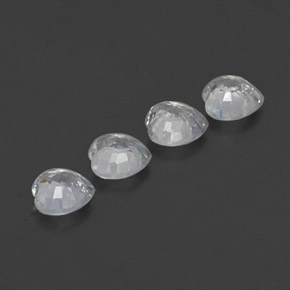 Sapphire Gemstone in 4.6 x 4.6 mm Size for Sale, Sapphire Stone in White Color