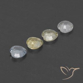 Sapphire Gemstones in 3.8 x 3.7 mm Size for Sale, Sapphire Stones in Multicolor Color