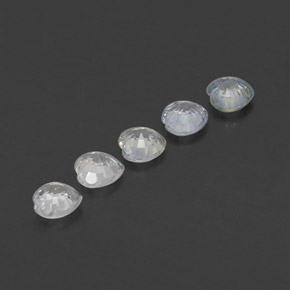 Sapphire Gemstone in 4.2 x 4.1 mm Size for Sale, Sapphire Stone in White Color