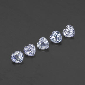 1.55 ct Blue Sapphire Gemstone, Sapphire Gem in Heart Facet Shape for Sale.