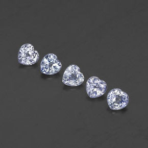 1.55 ct Blue Sapphire Stone, Natural Sapphire in Heart Facet Shape for Sale