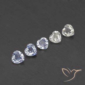 1.49 ct Loose Heart Cut Sapphire, 4.1 x 4 mm From Sri Lanka, Photo A