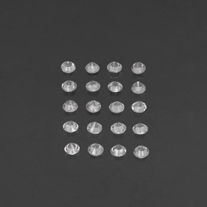 Sapphire Gemstone in 2.4 mm Size for Sale, Sapphire Stone in White Color