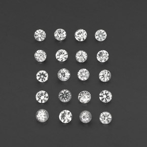 1.15 ct White Sapphire Gemstone, Sapphire Gem in Diamond-Cut Shape for Sale.