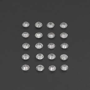 Sapphire Gemstone in 2.3 mm Size for Sale, Sapphire Stone in White Color