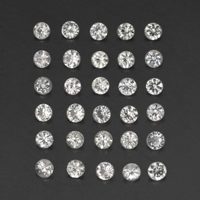 1.55 ct White Sapphire Stone, Natural Sapphire in Diamond-Cut Shape for Sale