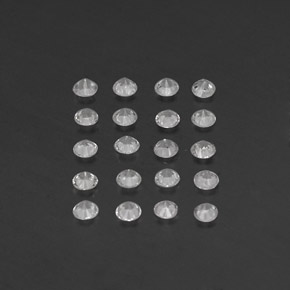 Sapphire Gemstone in 2.4 mm Size for Sale, Sapphire Stone in White Color