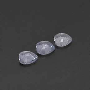 Sapphire Gemstone in 5 x 5 mm (calibrated) Size for Sale, Sapphire Stone in White Color